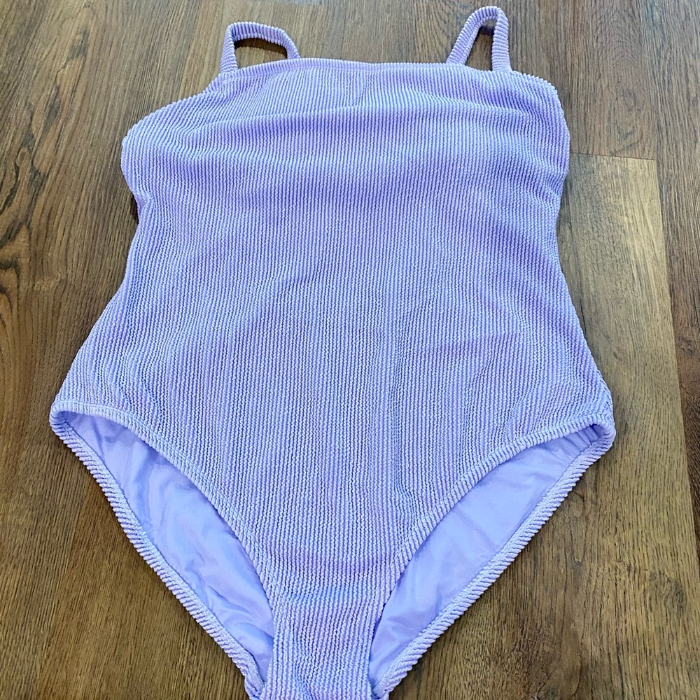 Lavender Textured Swimsuit